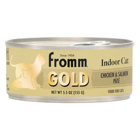 Fromm Gold Pate Adult Indoor Chicken & Salmon Canned Cat Food 5.5 oz