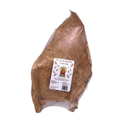 COW EARS - PEANUT BUTTER - BARKING BUDDHA DOG TREAT