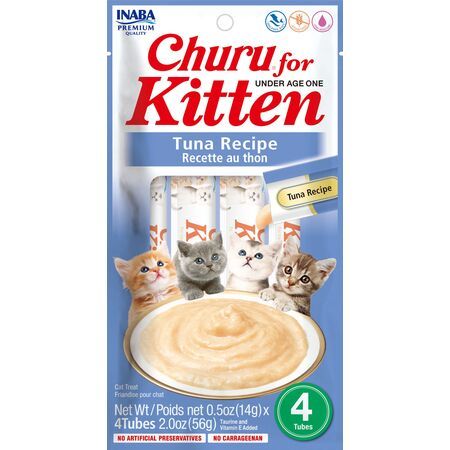 INABA Churu for Kitten Tuna Recipe 2oz 4 pk