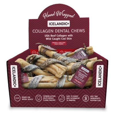 Icelandic+ Collagen Dental Chew Fish Wrapped 8"
