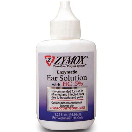 Zymox Enzymatic Ear Solution with 0.5% Hydrocortisone – 1.25 oz