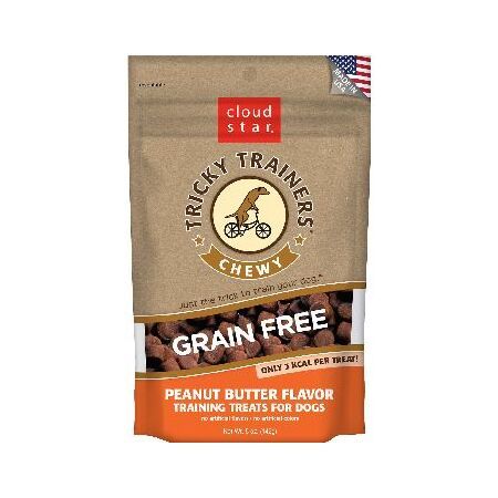 Cloud Star Tricky Trainer Chewy Peanut Butter Dog Treat 5 oz