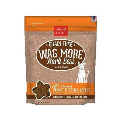 WAG MORE BARK LESS SOFT & CHEWY GF PEANUT BUTTER APPLE 5oz
