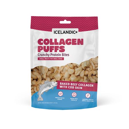 Icelandic+ Collagen Puff Bites w/ Fish Small Dogs 1.3oz bag