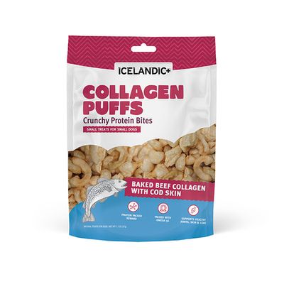 Icelandic+ Collagen Puff Bites w/ Fish Small Dogs 1.3oz bag