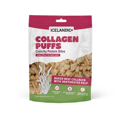 Icelandic+ Collagen Puff Bites w/ Kelp Small Dogs 1.3oz bag