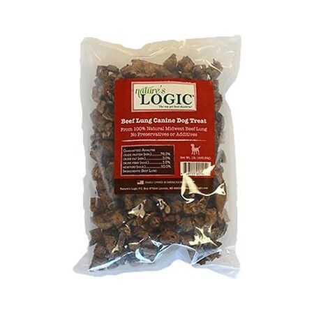 NATURES LOGIC BEEF LUNG BITES 1 - LB