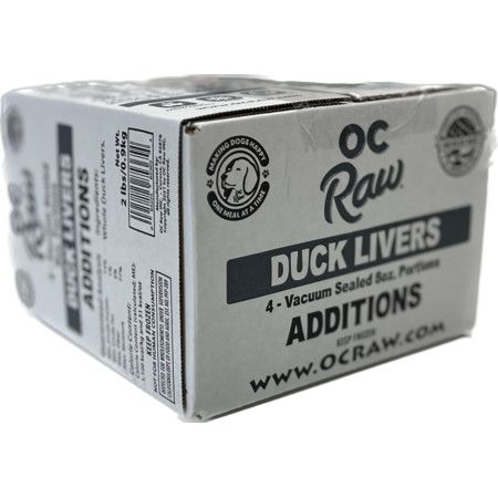 OC Raw Additions Dog Frozen Duck Livers, 2 lb Bag