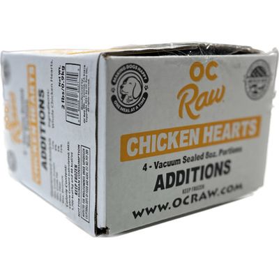 OC Raw Additions Dog Frozen Chicken Hearts, 2 lb Bag