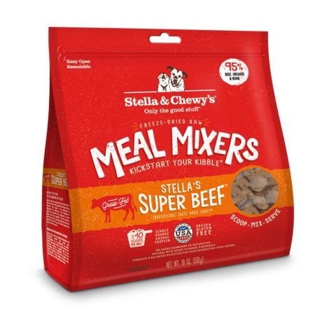 Stella & Chewy’s Super Beef Meal Mixers, 18 oz Bag
