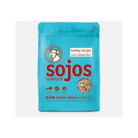 Sojos Complete Grain‑Free Turkey Recipe Freeze‑Dried Raw Dog Food, 1.75 lb