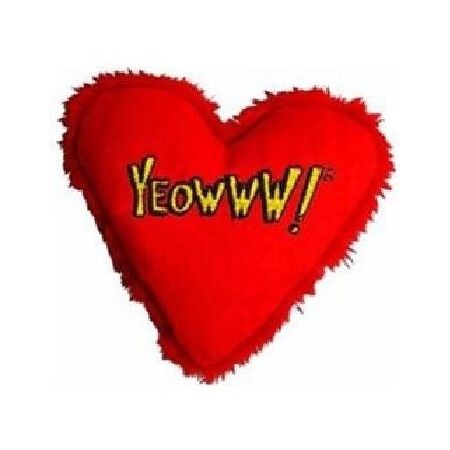 Yeowww! Hearrrt Attack Heart Catnip Toy – 4″