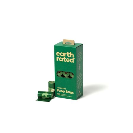 Earth Rated Unscented Dog Waste Bags – 315 Count (21 Rolls of 15 Bags)