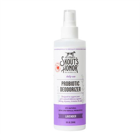Skout’s Honor Probiotic Daily‑Use Deodorizer, Lavender – 8 fl oz Spray