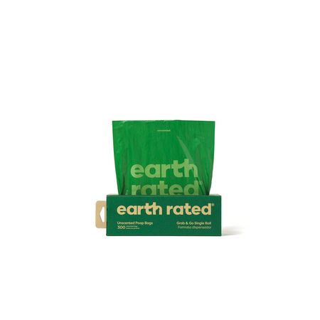 Earth Rated Unscented Pantry Pack Dog Waste Bags – 300 Count Single Roll