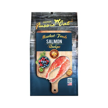 Fussie Cat Market Fresh Grain‑Free Salmon Recipe Dry Cat Food – 10 lb Bag