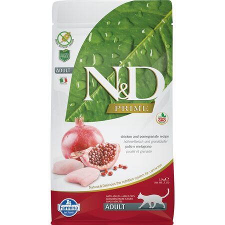 Farmina N&D Natural & Delicious Grain‑Free Chicken & Pomegranate Dry Cat Food – 11 lb Bag