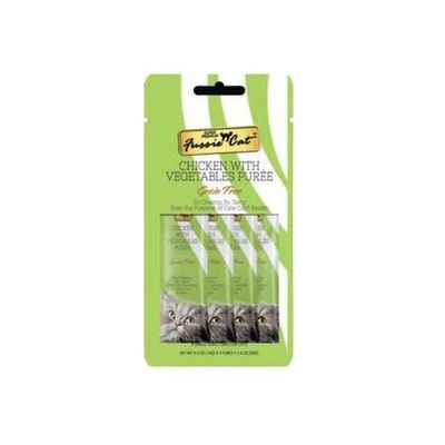 FussieCat Puree Chicken w  Vegetables 4 pk