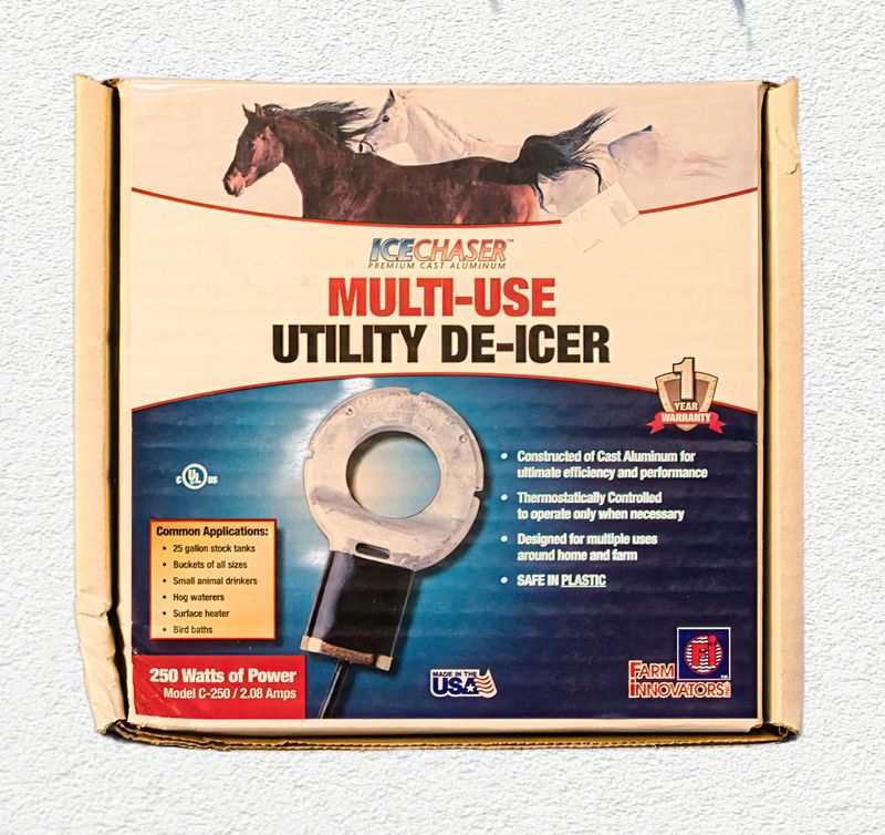 Farm Innovators C-250 IceChaser Cast Aluminum Utility De-Icer, 250-Watt
