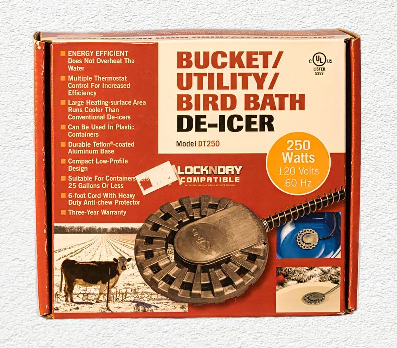 API Bucket/Utility De-Icer - 250 Watt