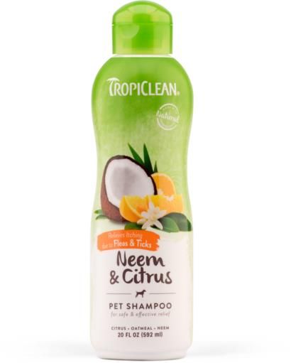 TROPICLEAN NEEM CITRUS/FLEA&TICK  SHAMPOO 20oz