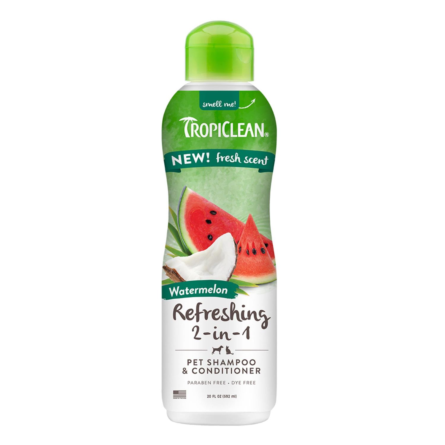 Tropiclean 2 in 1 Watermelon Shampoo / Conditioner Cat & Dog 20 oz