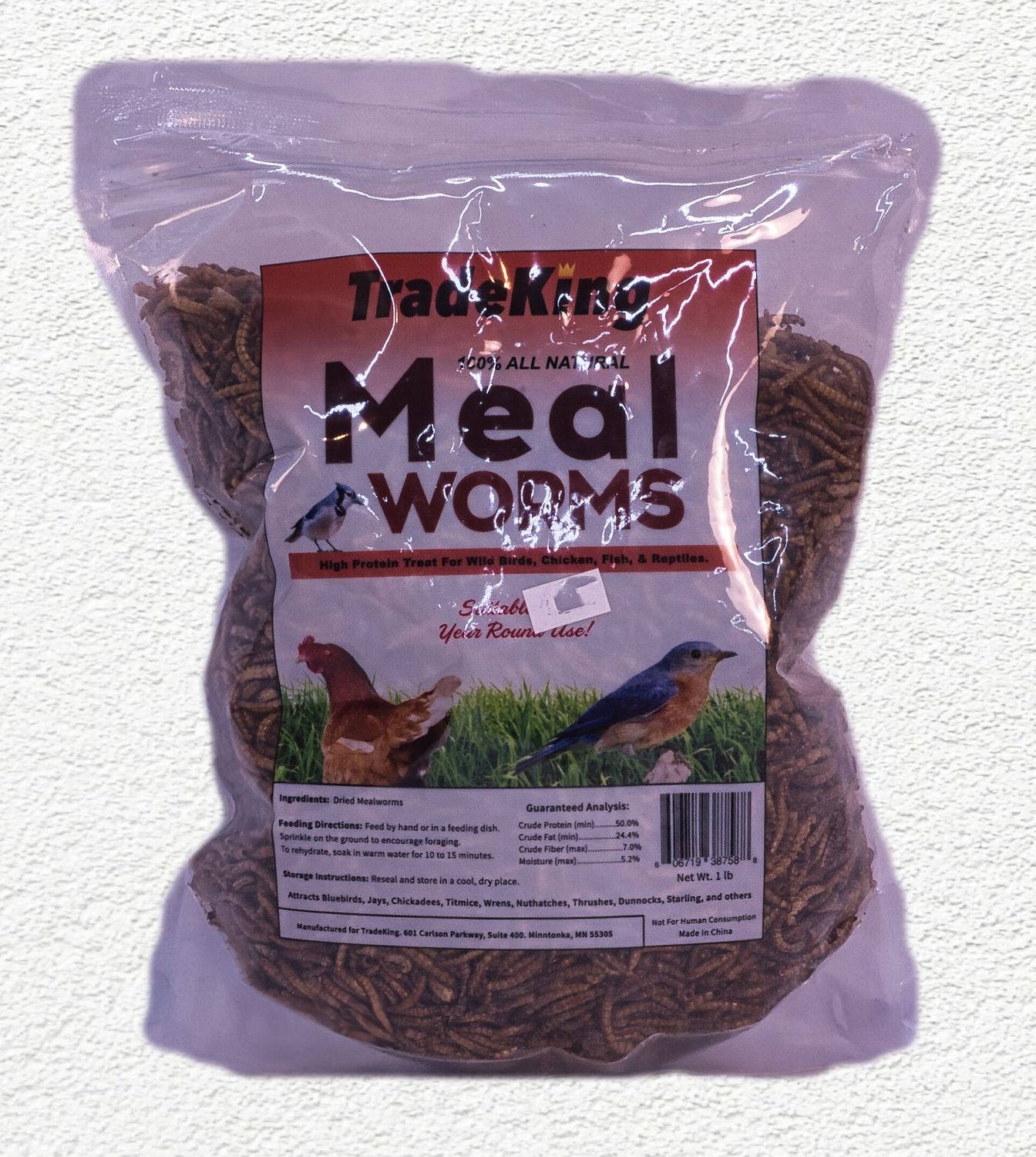 Tradeking Dried Mealworms  1 - Lb