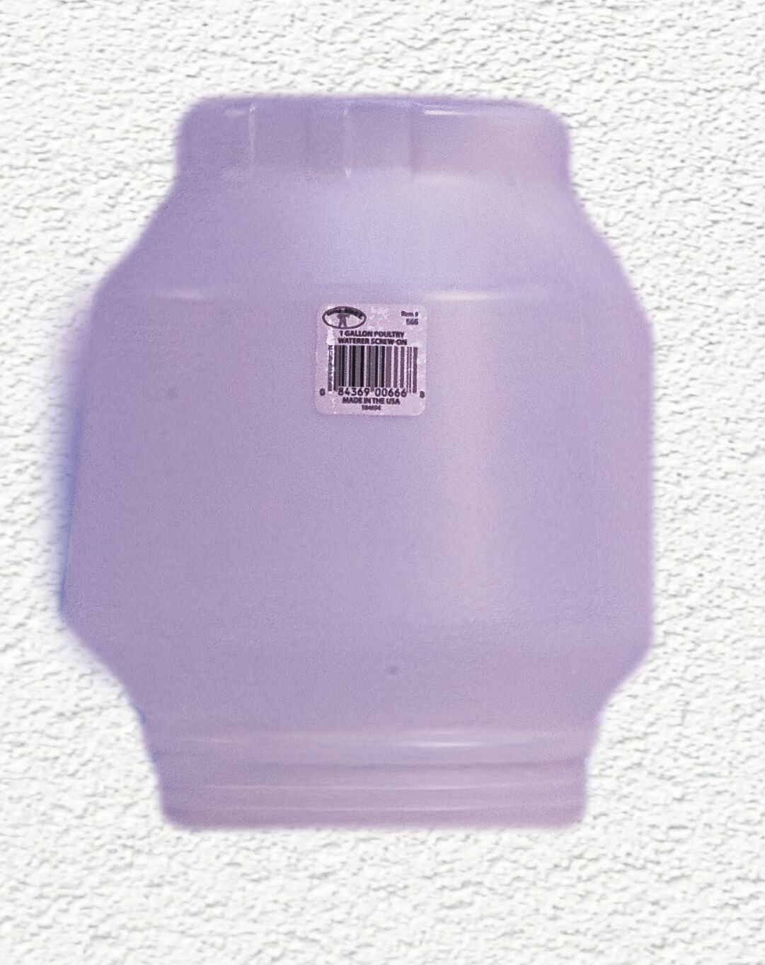 Little Giant Screw-On Plastic Poultry Jar 1 Gal