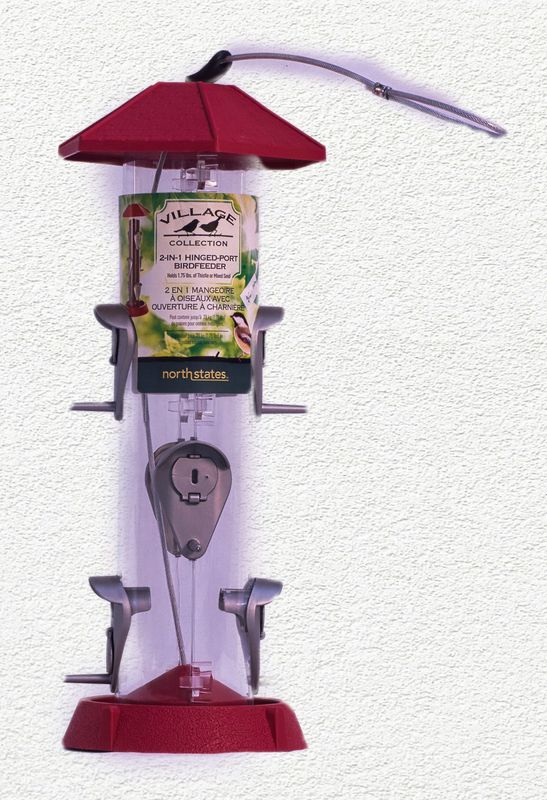 2-IN-1 HINGED PORT BIRD FEEDER