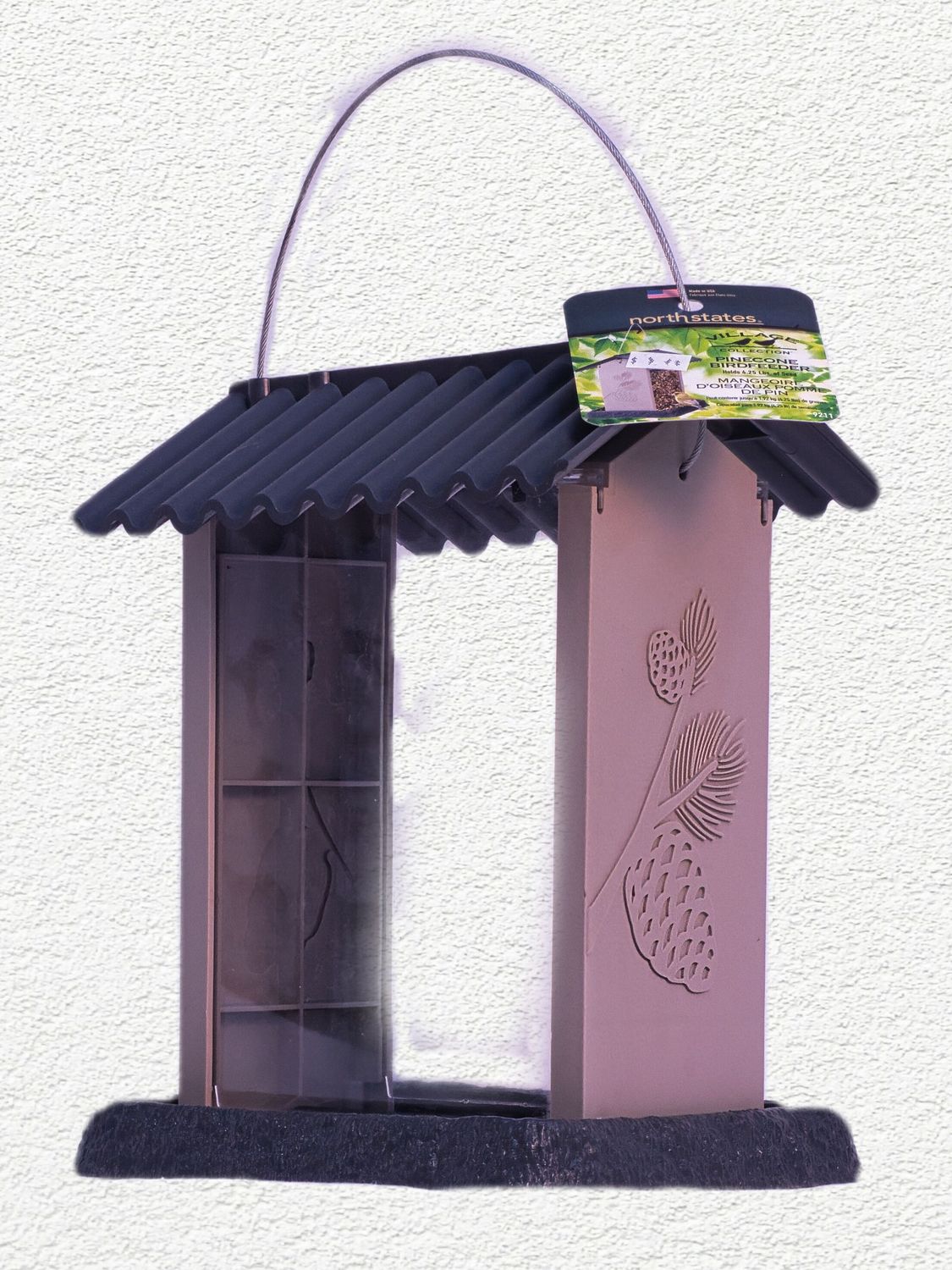 VILLAGE COLLECTION PINECONE BIRD FEEDER
