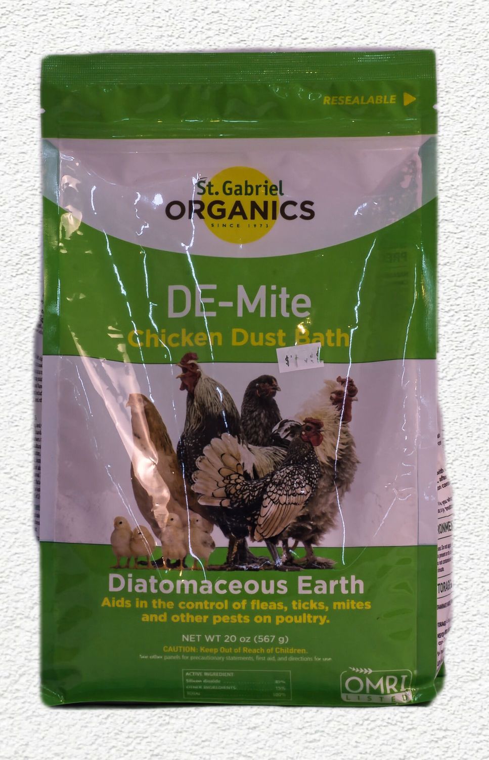 ST. GABRIEL DE-MITE CHICKEN DUST BATH diatomaceous earth