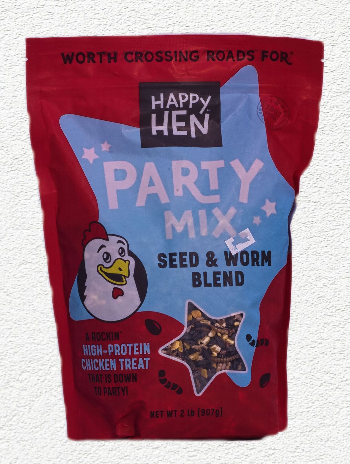 Happy Hen Party Mix - Seed & Mealworm Blend, 2 lbs