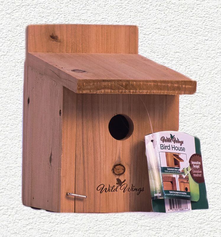 CEDAR WREN BOX BIRD HOUSE