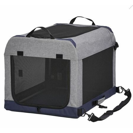 Midwest Canine Camper Sportable™ Pop-up Tent Dog Crate, Intermediate (36" L × 25.5" W × 28" H), Gray