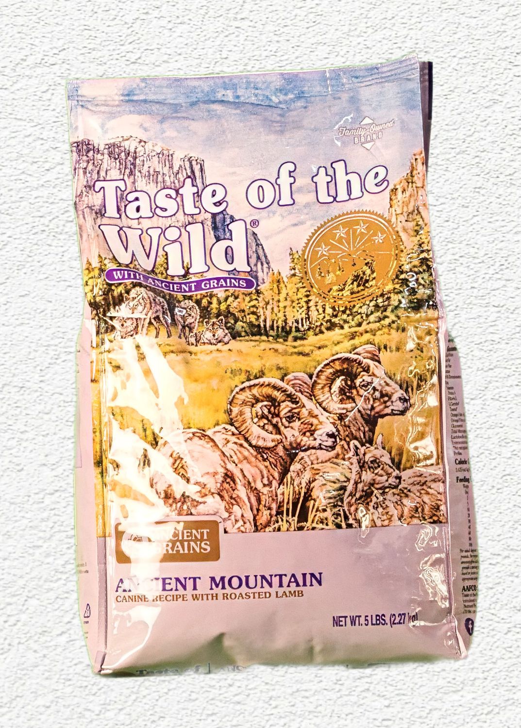Taste of the Wild Canine Recipe Ancient Mountain with Roasted Lamb & Ancient Grains, Size: 5 lb