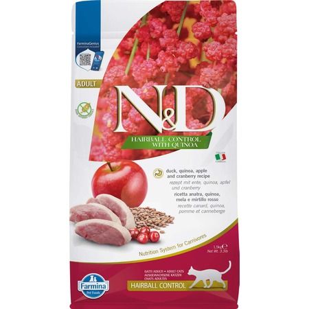 Farmina Cat Dry GF QUINOA Hairball Control 3.3#