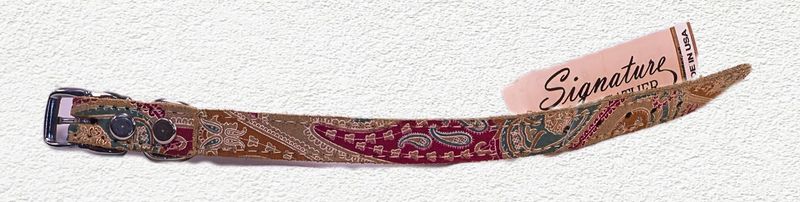 OMNIPET PAISLEY COLLAR 1/2" SAND 10