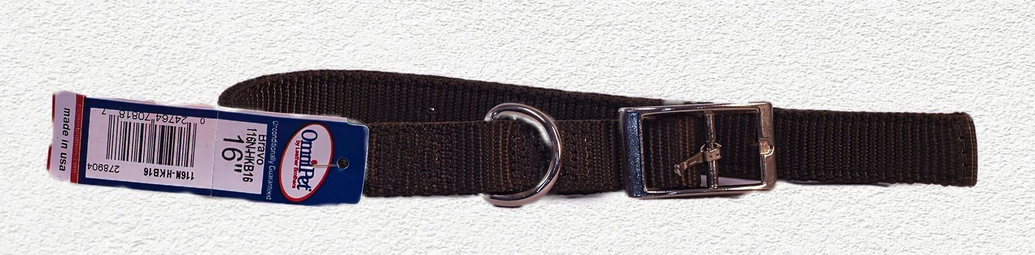 Omnipet Bravo Hickory Bark Dog Collar 16 Omnipet Bravo Hickory Bark Dog Collar 16