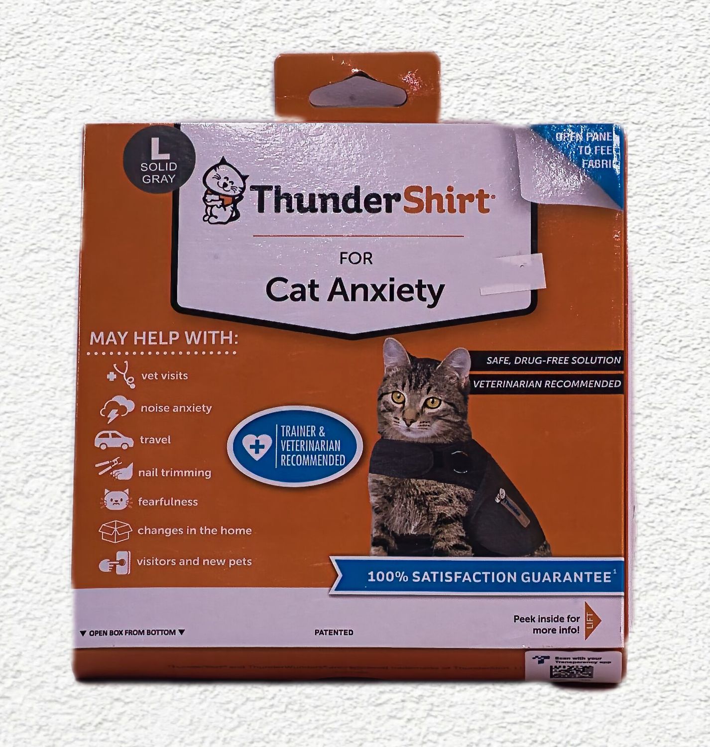 THUNDERSHIRT CAT Large-Gray