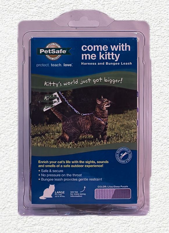 PETSAFE COME WITH ME KITTY HARNESS & LEASH LARGE LILAC