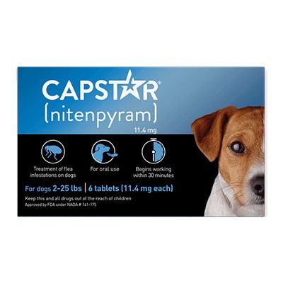 Capstar Flea Tablets for Dog 2-25 lb - 6 ct