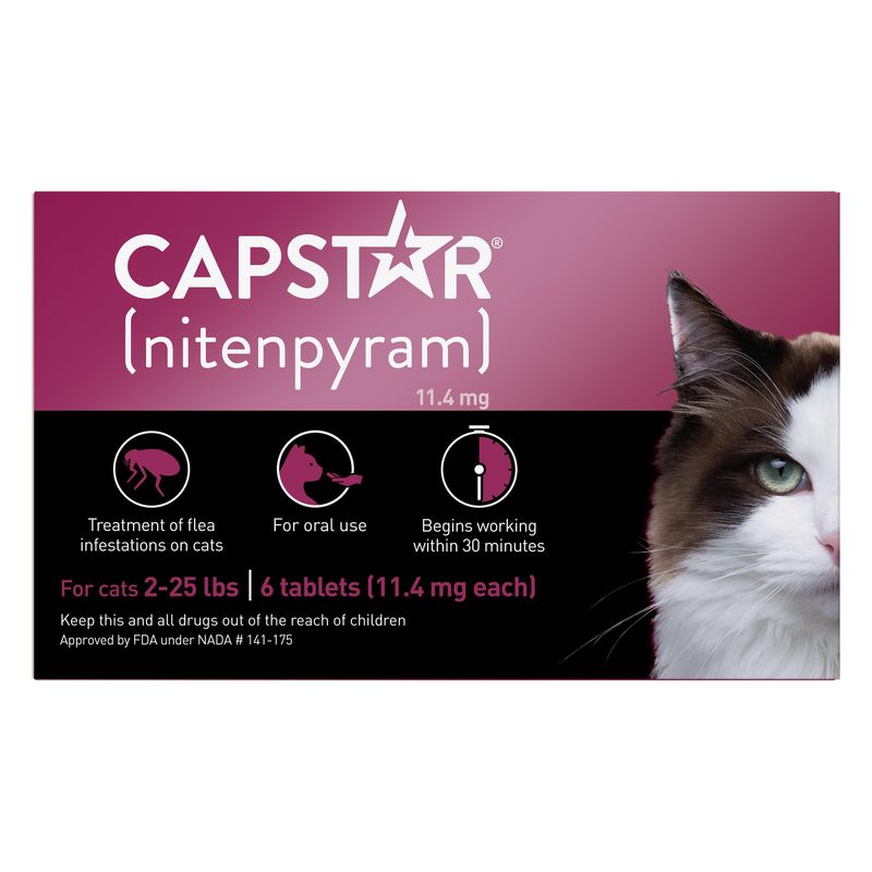 CapStar Flea Tab Cat 2 to 25 lb 6 ct