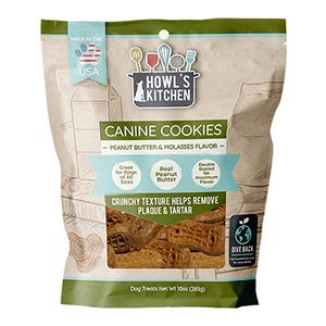Howl's Kitchen Peanut Butter & Molasses Canine Cookies - 10 oz