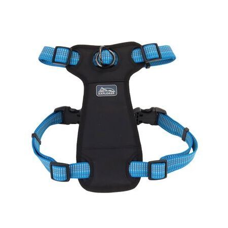 Coastal Dog Harness K9-Explorer Brights Reflective Front Connect Padded Lake 16-24 Coastal Dog Harness K9-Explorer Brights Reflective Front Connect Padded Lake 16-24