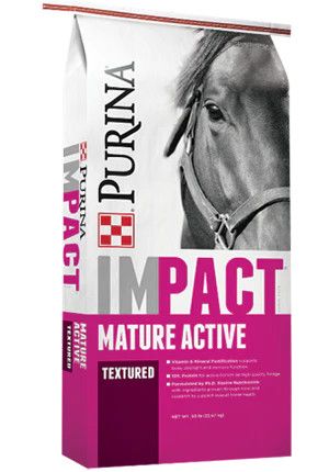 purina IMPACT 10% Mature Active SWEET HF 50 - LB HORSE FEED