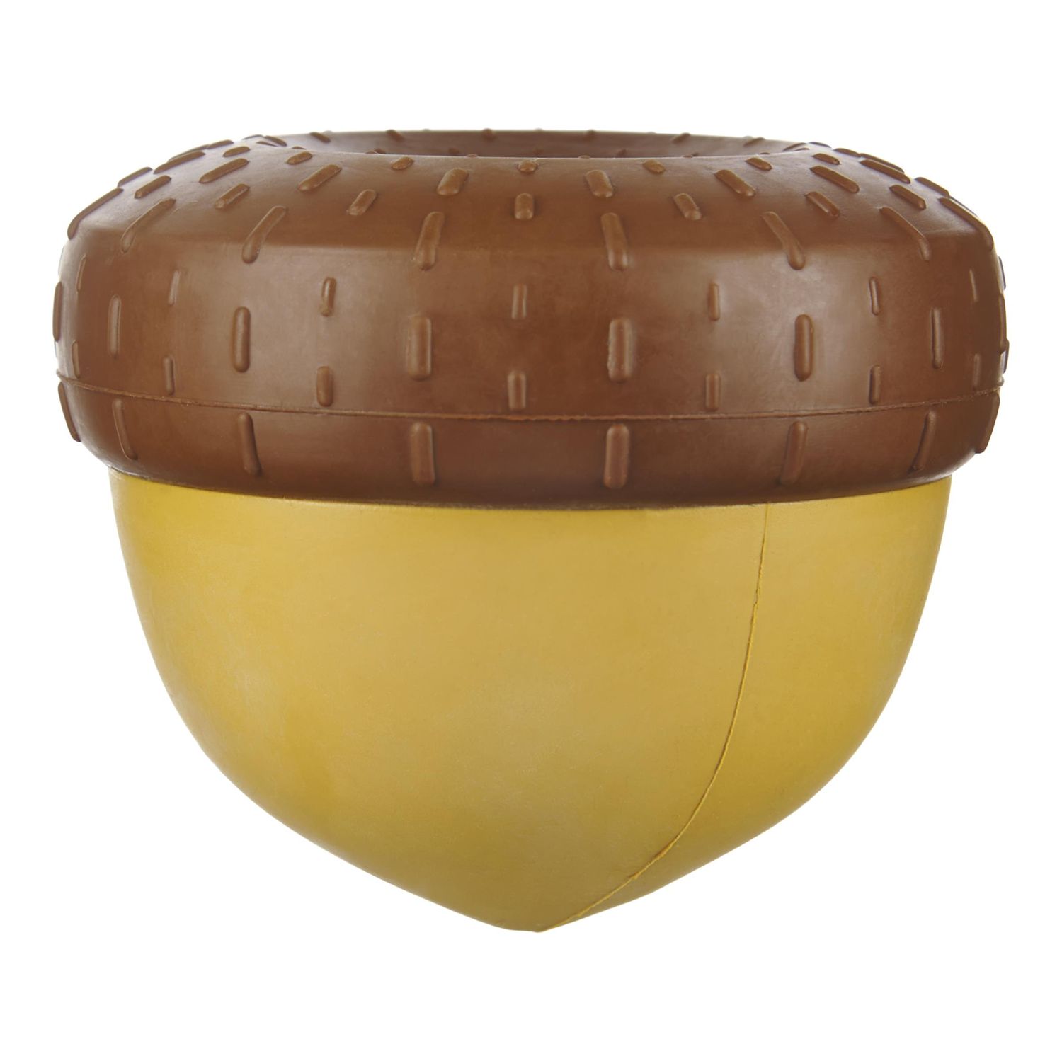 Bark Super Chewer Acornucopia Acorn Brown Rubber Dog Toy Large