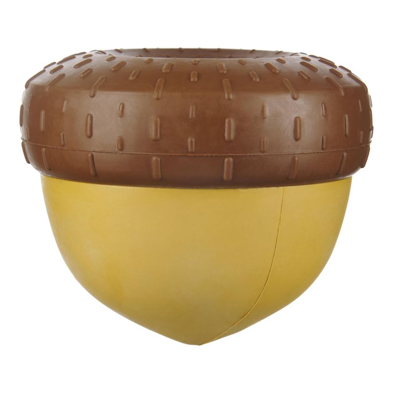 Bark Super Chewer Acornucopia Acorn Brown Rubber Dog Toy Large
