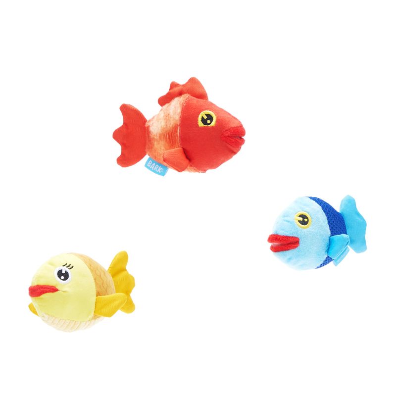 Bark The Groupers Multicolor Fish School Plush Dog Toy Extra Small / Small