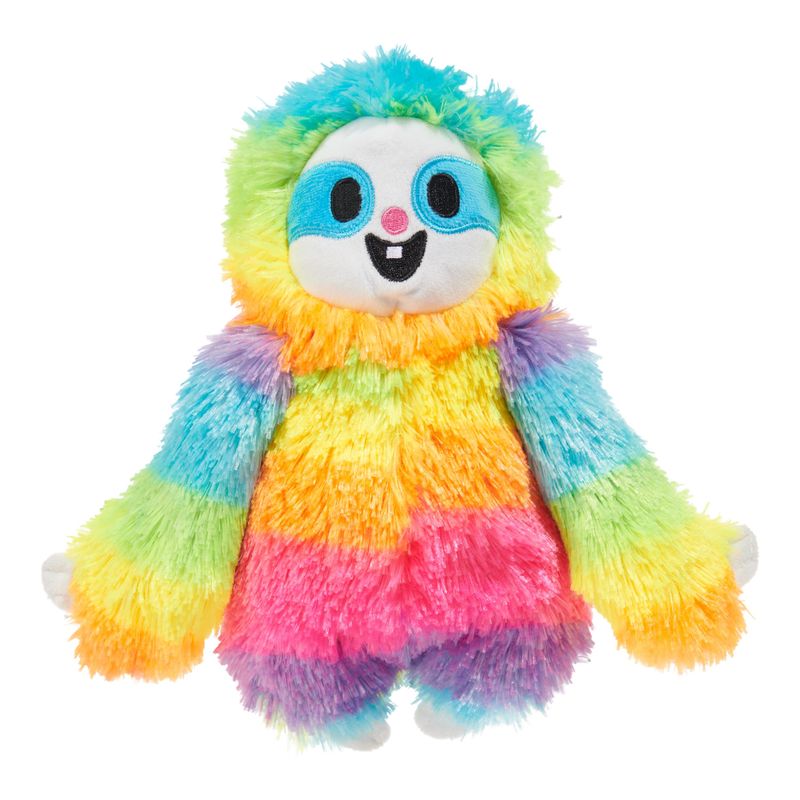 Bark Good Vibes Gary Sloth Plush Dog Toy Rainbow