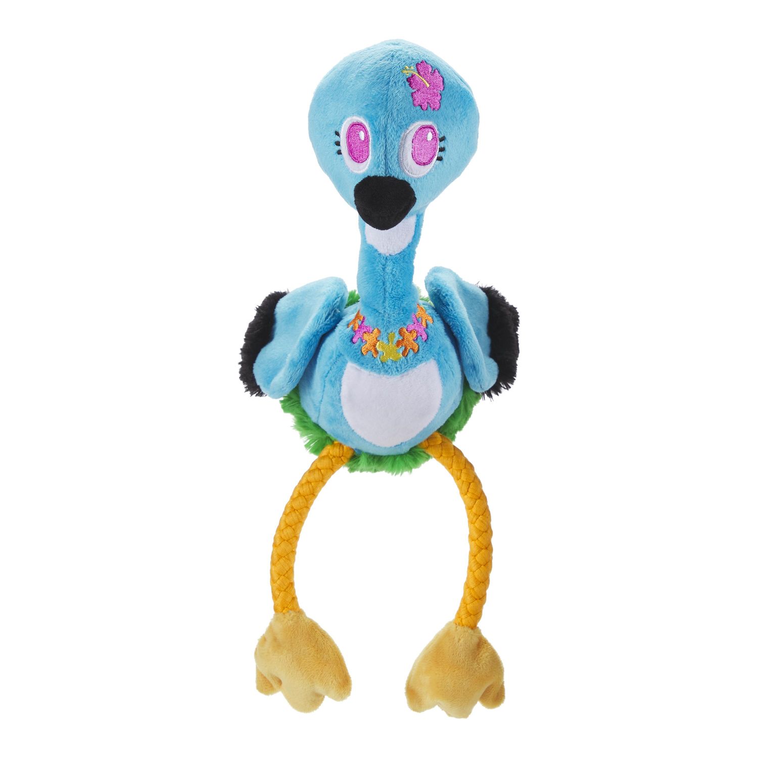 Bark Ani the Nene Goose Hawaiian Bird Blue Plush Dog Toy All Sizes